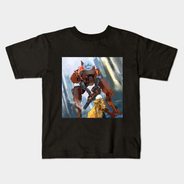 Angry Mech Kids T-Shirt by Kobe_Sek